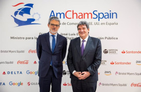 ep de izquierda a derecha jaime malet presidente de la amchamspain con el jose luis escriva ministro