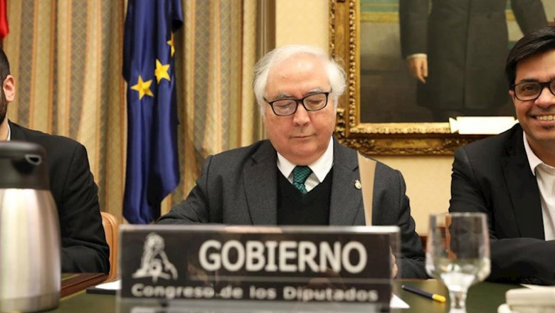 ep el ministro de universidades manuel castells durante su comparecencia en el congreso la semana