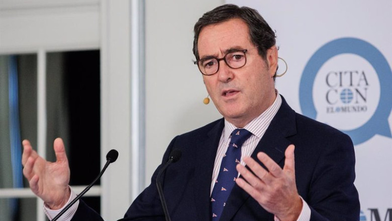 ep el presidente de la ceoe antonio garamendi interviene durante el segundo encuentro de el mundo en ep el presidente de la ceoe antonio garamendi interviene durante el segundo encuentro de el mundo en