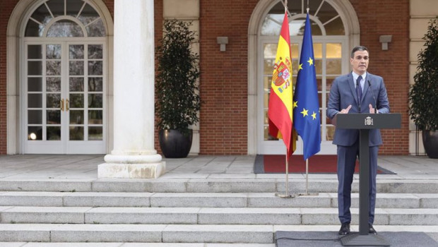 ep el presidente del gobierno pedro sanchez realiza una declaracion institucional sobre la situacion