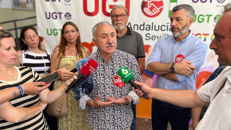 ep el secretario general de ugt pepe alvarez y su homologo en andalucia oskar martin ep el secretario general de ugt pepe alvarez y su homologo en andalucia oskar martin