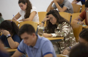 ep estudiantes durante la convocatoria de septiembre del ano pasado de la selectividad en la
