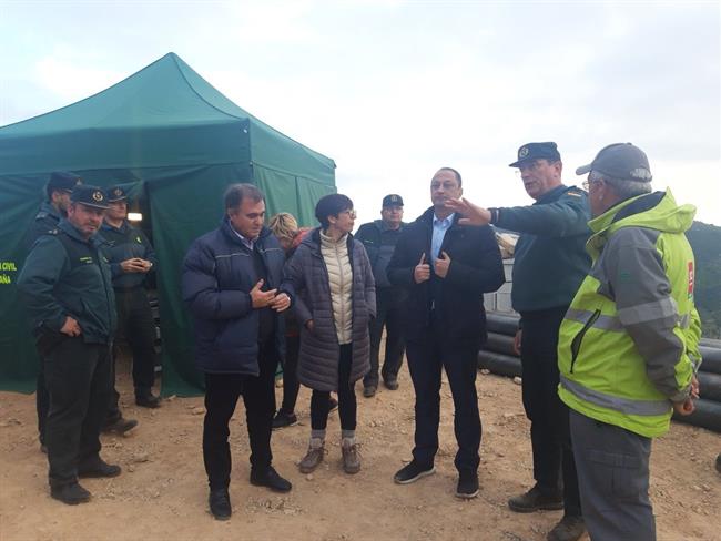 Gomez de Celis visita el operativo de rescate de Julen | TWITTER DELEGACIÓN DEL GOBIERNO EN ANDALUCÍA ep gomezcelis visitaoperativorescatejulen