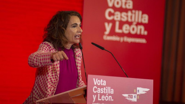 ep la ministra de hacienda maria jesus montero en un acto del psoe