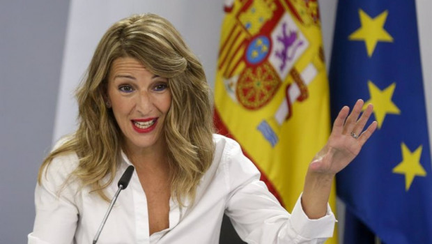 ep la ministra de trabajo yolanda diaz comparece en rueda de prensa tras el consejo de ministros