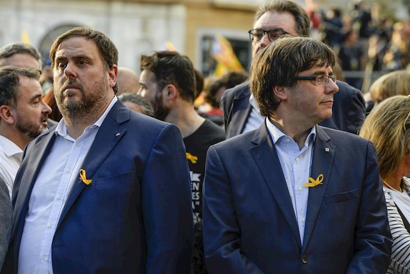 ep oriol junqueras y carles puigdemont