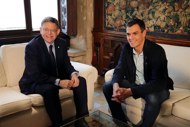 Puig junto a Pedro Sánchez | GVA ep puiga pedro sanchez
