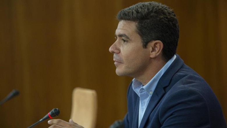 Rueda de prensa del portavoz del Grupo Parlamentario Ciudadanos (Cs), Sergio Romero. En el Parlamento de Andalucía. | María José López - Europa Press ep rueda de prensa del portavoz del grupo parlamentario ciudadanos cs sergio romero en el parlamento