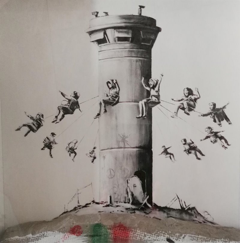 ep serigrafia de banksy a la venta en el salon du connaisseur de madrid