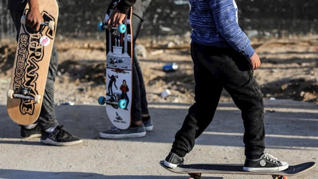 ep skateboard culture in gaza