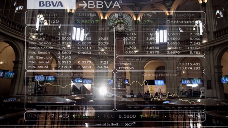 ep valores de la bolsa de madrid espana a 16 de noviembre de 2020 el ibex 35 subia un 2 en torno a