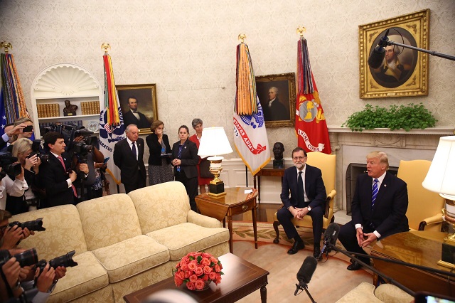 encuentro rajoy y trump