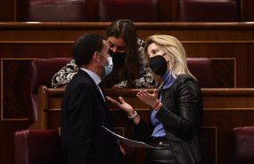 ep archivo   i d el portavoz nacional de ciudadanos cs edmundo bal la diputada de ciudadanos sara