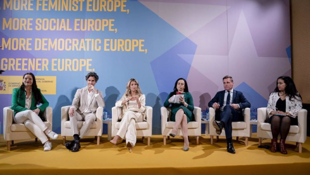 ep conferencia sobre la europa social organizada por el ministerio de trabajo con la vicepresidenta