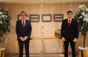 ep de izda a dcha el presidente de la ceoe antonio garamendi y el director general de merck en