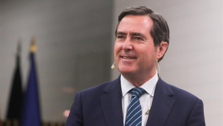 El presidente de la Confederación Española de Organizaciones Empresariales (CEOE), Antonio Garamendi | Ricardo Rubio - Europa Press - Archivo ep economia- amp garamendi afirmaceoeencontraria comoda congobiernocentro-izquierda
