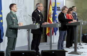 ep el jefe del estado mayor de la guardia civil jose manuel santiago marin en rueda de prensa en el