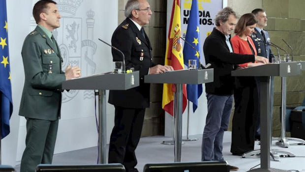 ep el jefe del estado mayor de la guardia civil jose manuel santiago marin en rueda de prensa en el