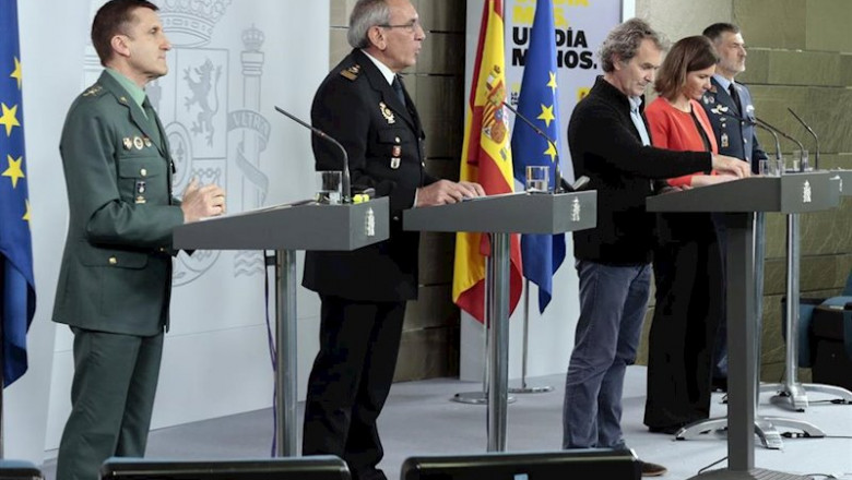ep el jefe del estado mayor de la guardia civil jose manuel santiago marin en rueda de prensa en el