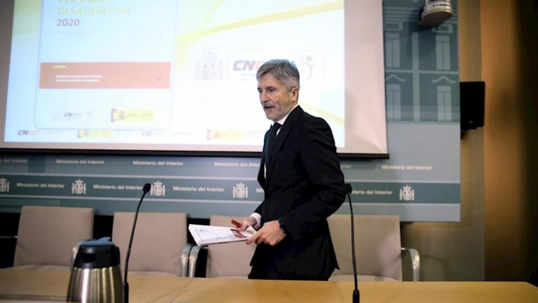 El ministro de Interior, Fernando Grande-Marlaska, en un acto en la sede del departamento | Óscar Cañas - Europa Press ep el ministro de interior fernando grande-marlaska en un acto en la sede del departamento