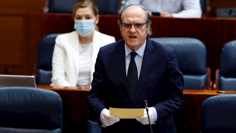 El portavoz del grupo socialista, Ángel Gabilondo, en el pleno de la Asamblea de Madrid. Archivo. | Pool ep el portavoz del grupo socialista angel gabilondo en el pleno de la asamblea de madrid archivo