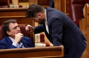 ep el portavoz del pnv aitor esteban y el de erc gabriel rufian