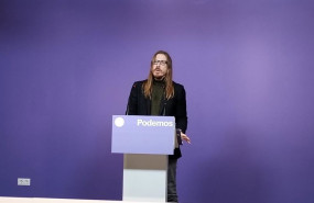 ep el portavoz nacional de podemos pablo fernandez en una rueda de prensa