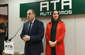 ep el presidente de ata lorenzo amor y la presidenta de cs ines arrimadas