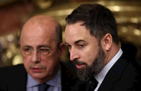 ep el presidente de vox santiago abascal dech y el vicepresidente cuarto del congreso igancio gil