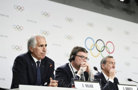 ep el presidente del comite olimpico italiano coni giovanni malag