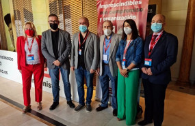 ep el secretario general de ccoo unai sordo en la foto de familia con motivo de la apertura del xiii
