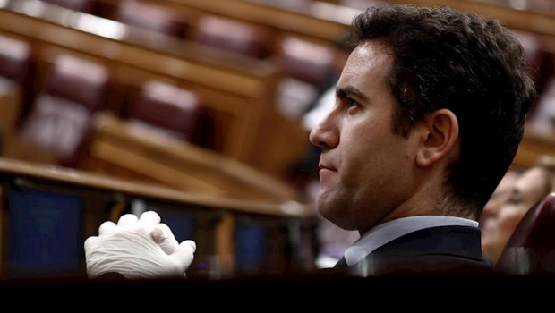 ep el secretario general del pp teodoro garcia egea en el pleno del congrsoo sobre el coronavirus