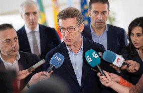 ep el titular del gobierno gallego atiende a los medios tras reunirse con el comite de empresa de