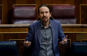 ep el vicepresidente segundo del gobierno pablo iglesias interviene durante el pleno del congreso