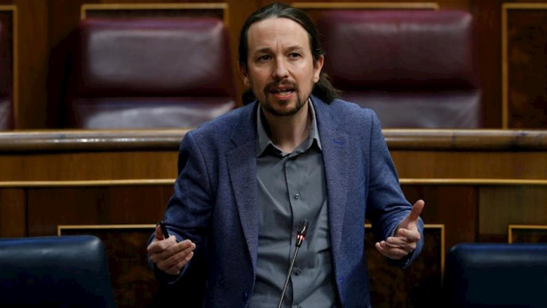 ep el vicepresidente segundo del gobierno pablo iglesias interviene durante el pleno del congreso