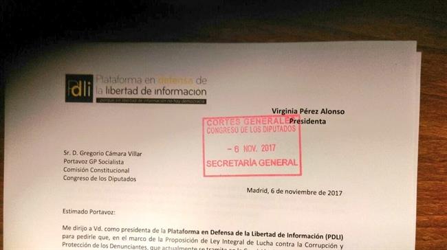 Escrito registrado por la PDLI en el Congreso | PDLI ep escrito registradola pdlicongreso