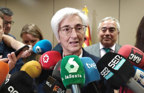 ep la fiscal general del estado maria jose segarra al visitar la ciudad de la justicia de barcelona