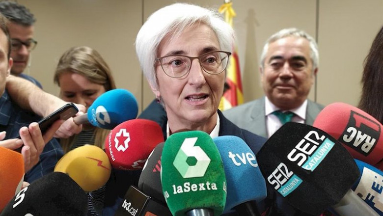 La fiscal general del Estado, María José Segarra, al visitar la Ciudad de la Justicia de Barcelona, el 21 de noviembre de 2019. | EUROPA PRESS ep la fiscal general del estado maria jose segarra al visitar la ciudad de la justicia de barcelona