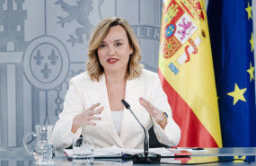 ep la ministra portavoz de educacion formacion profesional y deportes pilar alegria durante una