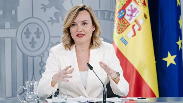 ep la ministra portavoz de educacion formacion profesional y deportes pilar alegria durante una