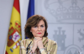 ep la vicepresidenta primera del gobierno carmen calvo comparece en rueda de prensa en el complejo