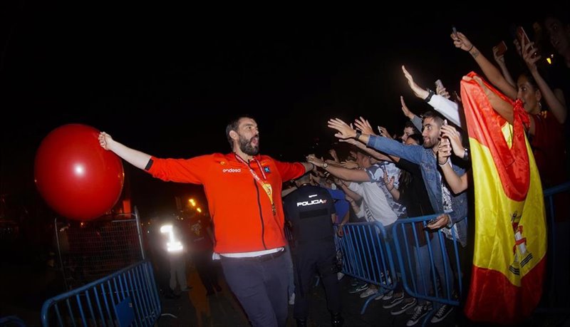 ep marc gasol celebra el oro de espana