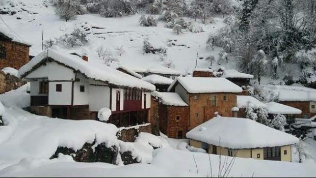 ep nieve pueblo nevado incomunicado somiedo temporal