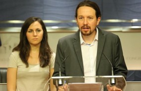 ep pablo iglesias e ione belarra presentanproposicionleypobreza