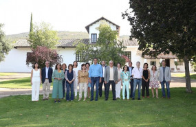 ep reunion de pedro sanchez con sus ministros en quintos de mora en la primera legislatura en agosto