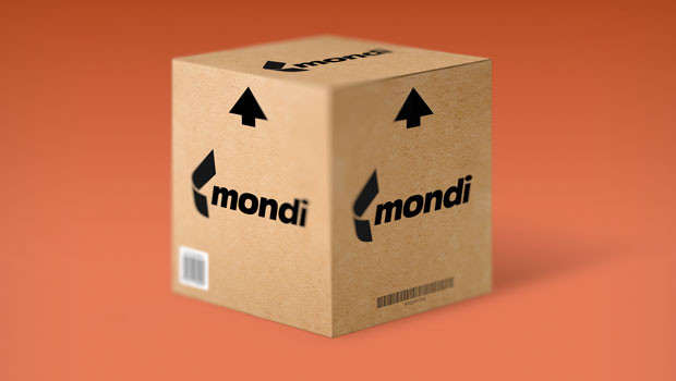 dl mondi plc ftse 100 industrials industrial goods and services general industrials containers and packaging logo