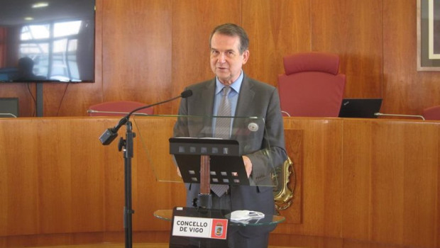 ep el alcalde de vigo abel caballero durante la rueda de prensa de este lunes