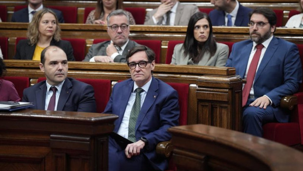 ep el conseller de la presidencia de la generalitat albert dalmau y el president de la generalitat