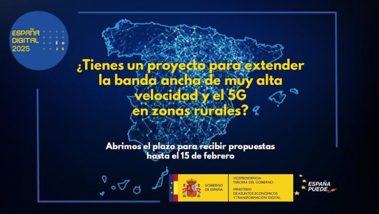 El Gobierno lanza una consulta para identificar proyectos que impulsen la banda ancha y el 5G en zonas rurales | MINISTERIO DE ASUNTOS ECONÓMICOS Y TD ep el gobierno lanza una consulta para identificar proyectos que impulsen la banda ancha y el 5g en