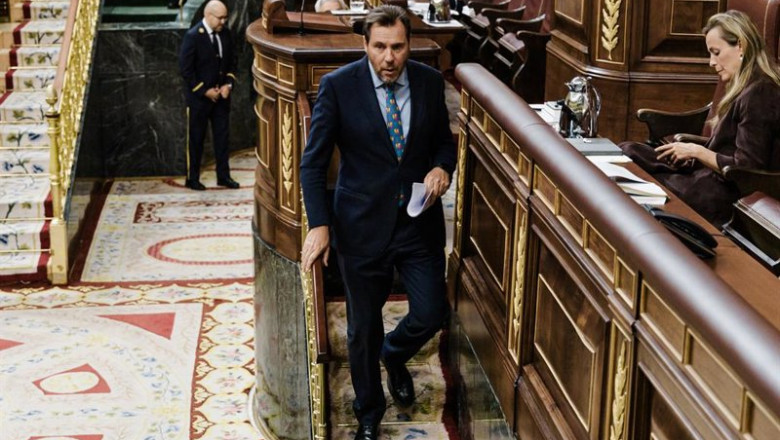 El ministro de Transportes, Óscar Puente, tras intervenir durante un pleno en el Congreso de los Diputados, a 10 de septiembre de 2025, en Madrid (España). | Carlos Luján - Europa Press ep el ministro de transportes oscar puente tras intervenir durante un pleno en el congreso de los